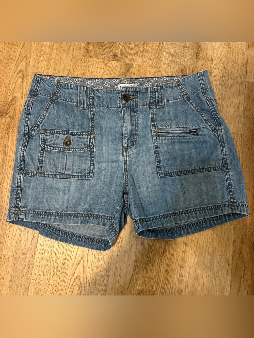 Lee Women's Denim Utility Shorts - Blue